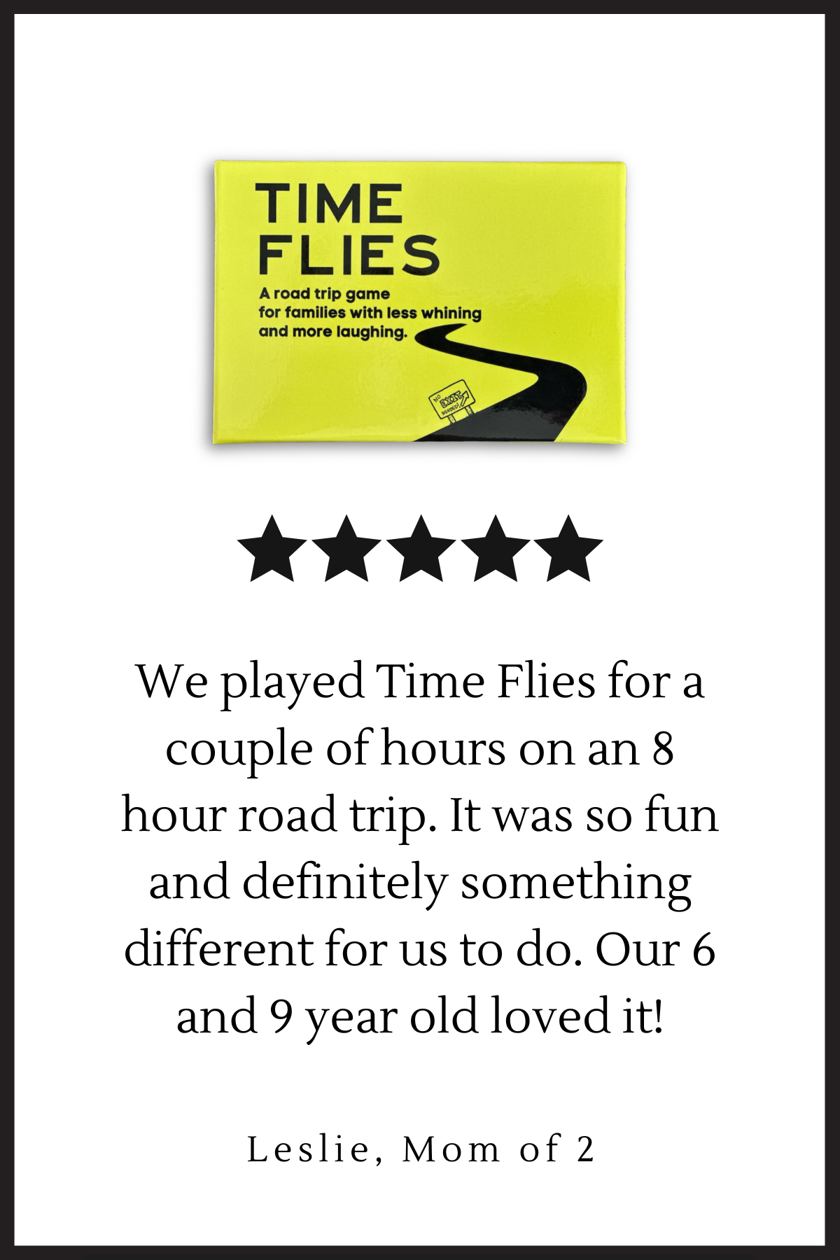 TIME FLIES ROAD TRIP GAME