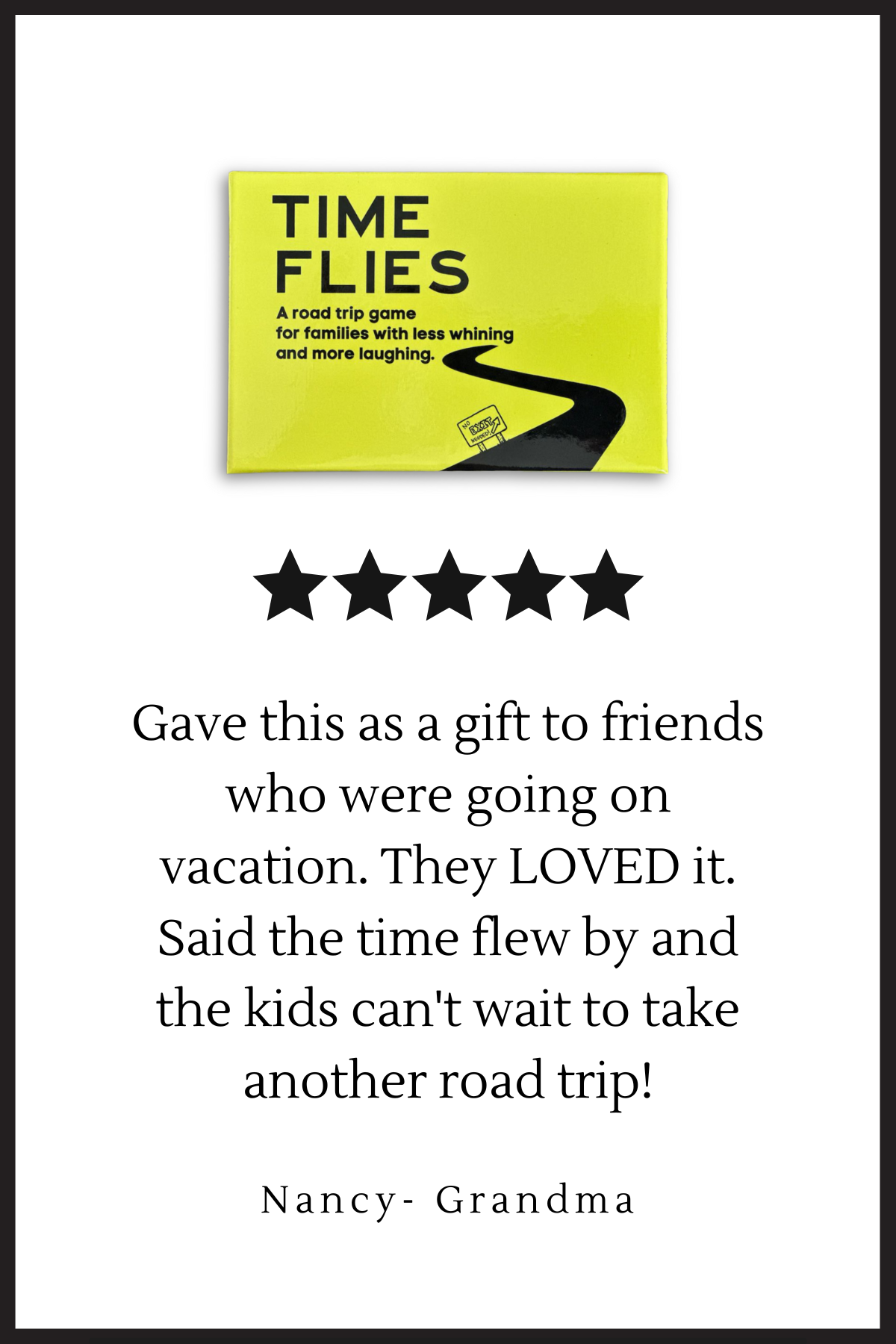 TIME FLIES ROAD TRIP GAME